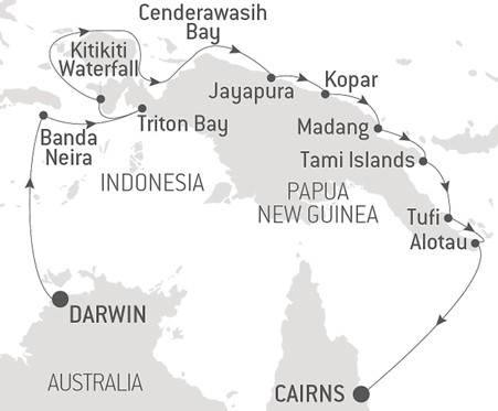 New Guinea Odyssey Map