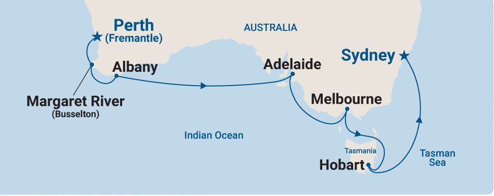 Perth to Sydney cruise