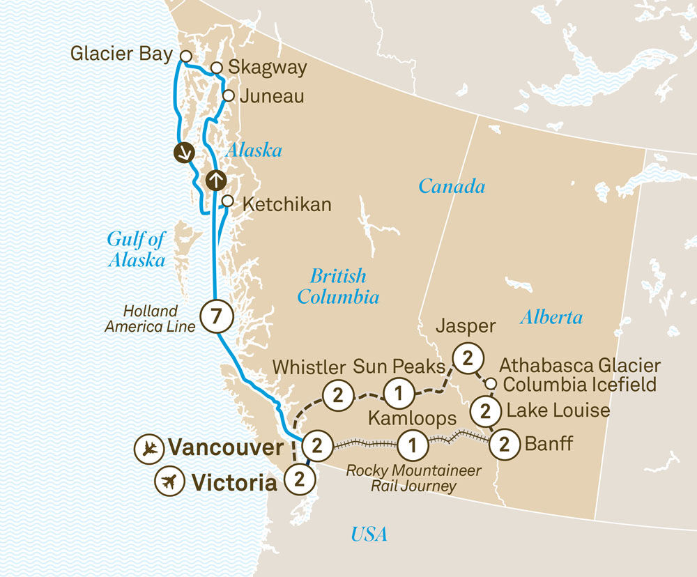 Icons of Western Canada & Alaskan Cruise